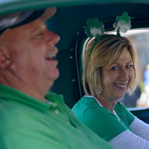 St. Patrick’s Day Parade couple