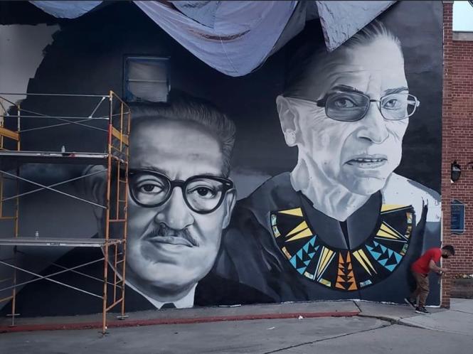 Thurgood Marshall and Ruth Bader Ginsburg