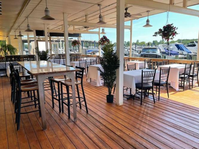Patio and deck at Yellowfin Steak & Fish House