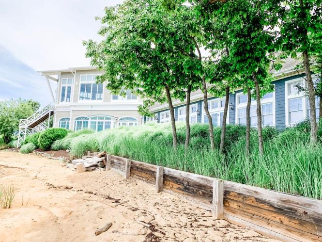 The shoreline of the Chesapeake Bay Beach Club.