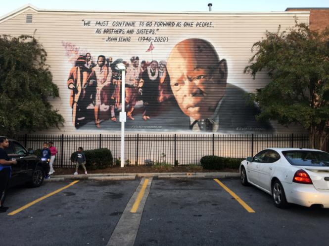 mural of John Lewis