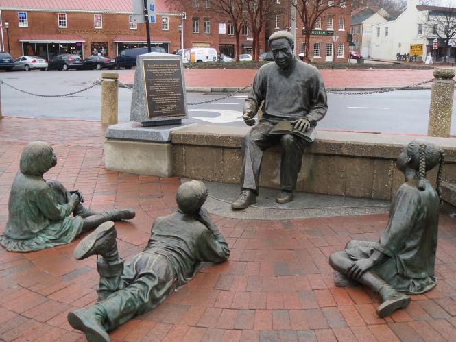 Kunta Kinte-Alex Haley Memorial at City Dock in Annapolis.