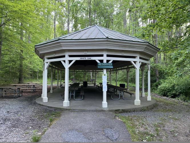 The White Pak Pavilion at Quiet Waters Park
