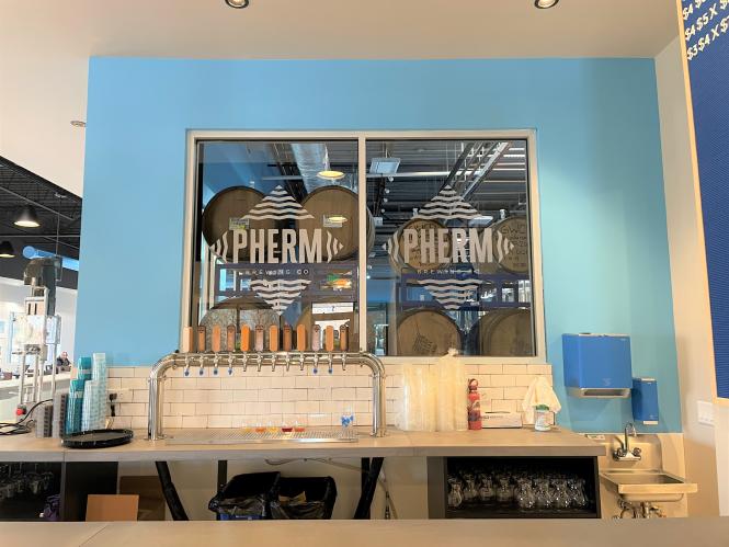 Pherm Brewing Co. tasting room.