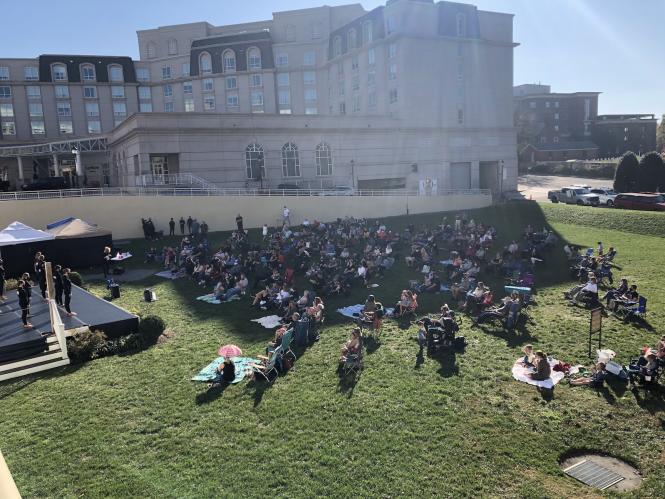 StageOne lawn in use during an MC3 performance.