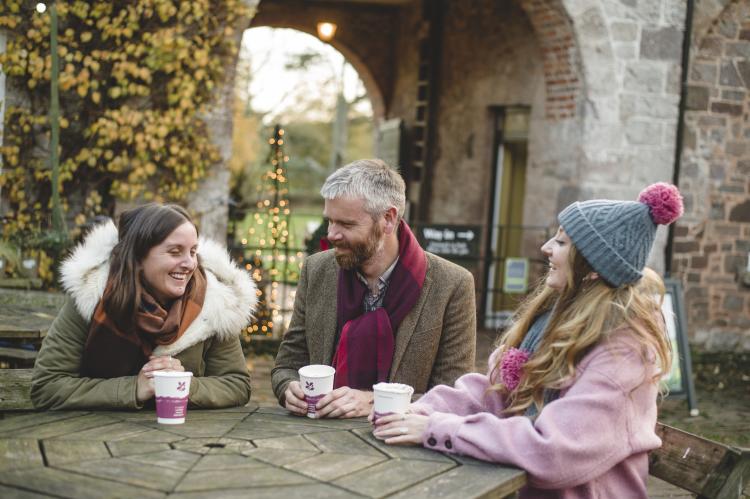 Warming drinks at Killerton National Trust