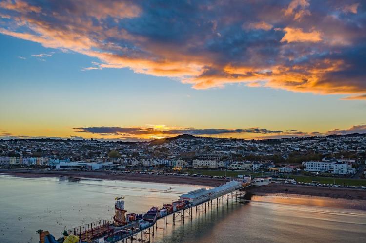 Aerial View of Paignton Pier