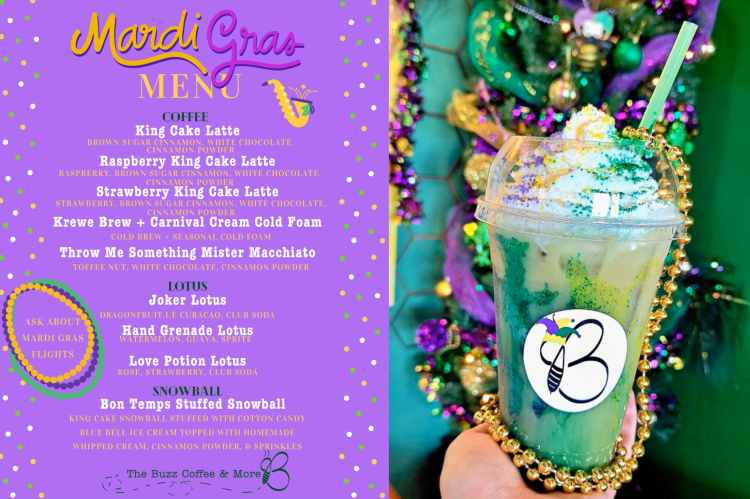 The Buzz Coffee and More Mardi Gras