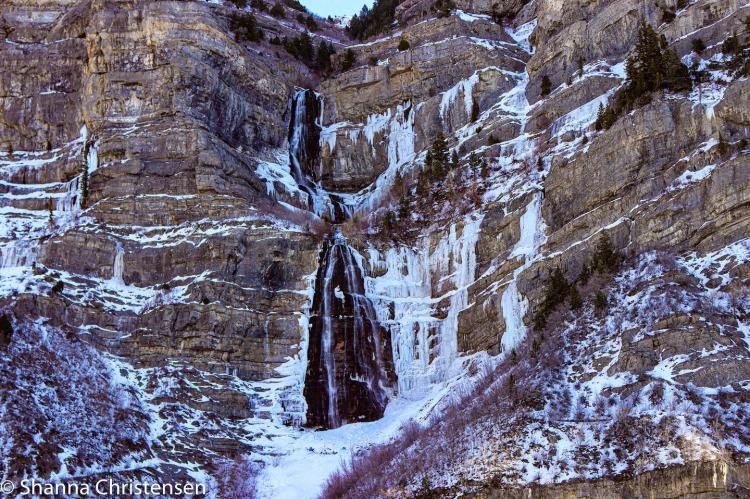 Bridal Veil Falls in Winter