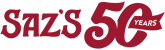 Saz's 50 Year anniversary logo