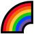 Image of half a rainbow
