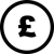 Icon of a pound coin