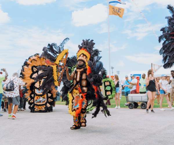 Mardi Gras Indians at Jazz Fest