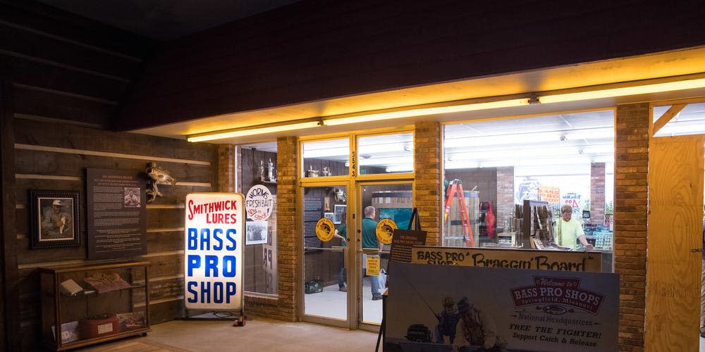 Re-creation of the original Bass Pro Shops in the Bass Pro Shops Museum in Springfield, Missouri.