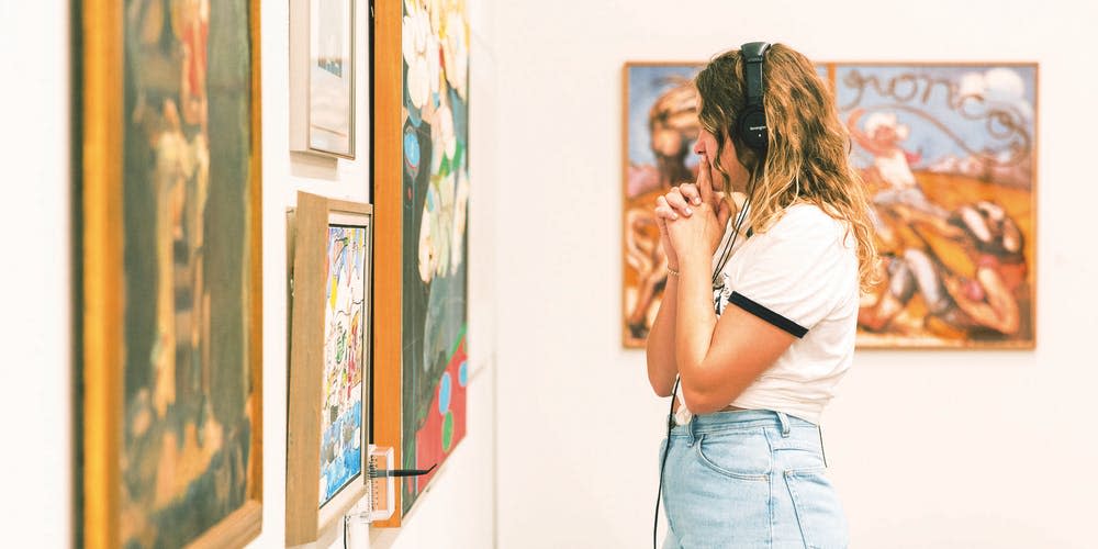 A gallery at the Springfield Art Museum