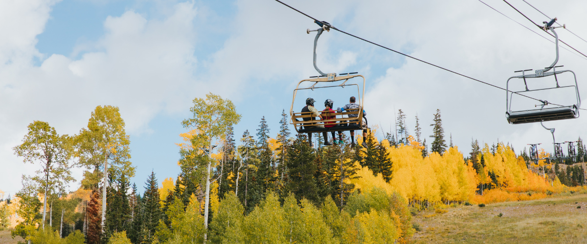 Fall Color Views from the Chairlift at Brian Head Resort