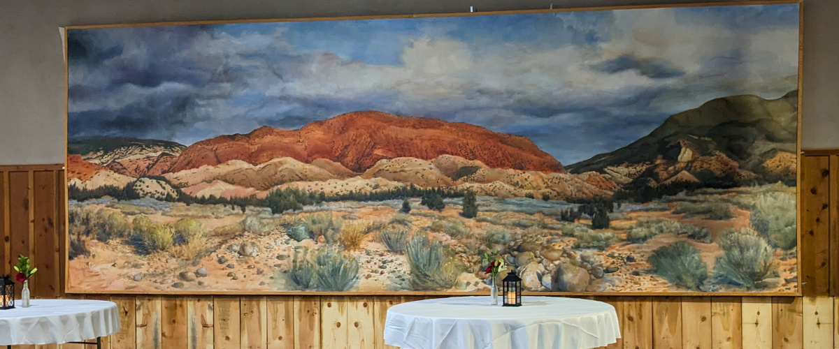 Cedar City Mural at Frontier Homestead State Park