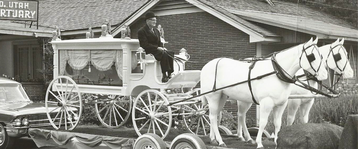 Historic Image of Hearse at Frontier Homestead State Park