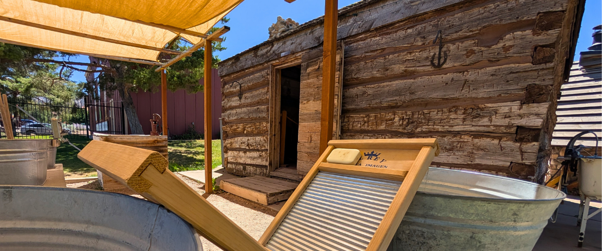 Historic Wood Cabin & Pioneer Laundry | FHSP