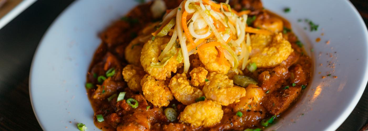 Fried Shrimp Creole - Galliano Restaurant - Warehouse District
