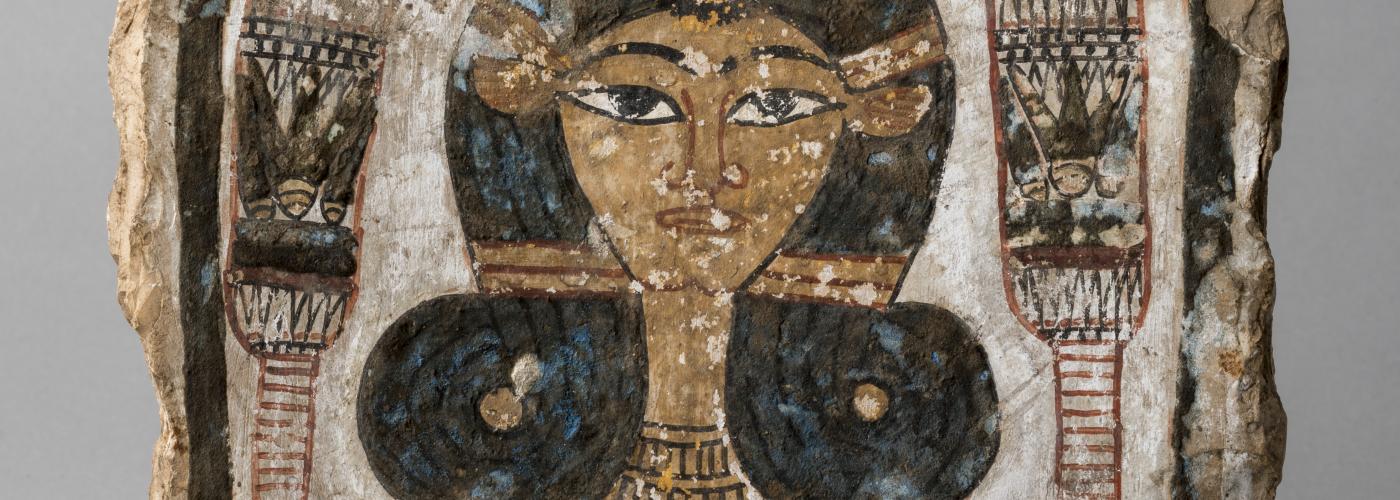 Stela avec un visage d'Hathoric