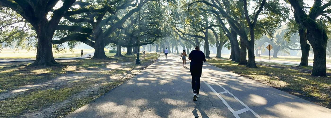 Running in Audubon Park