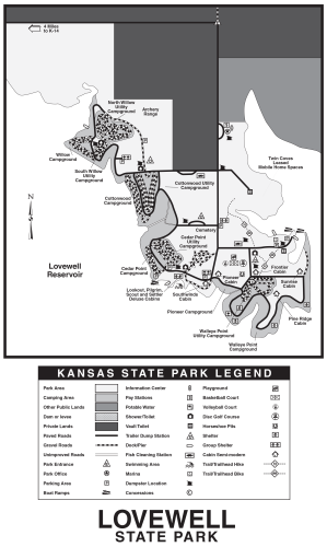 Lovewell State Park Map