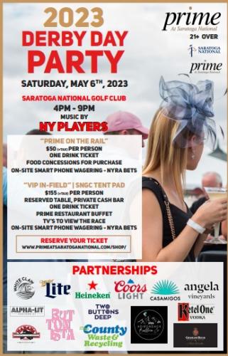 Advertisement for Kentucky Derby party at Prime
