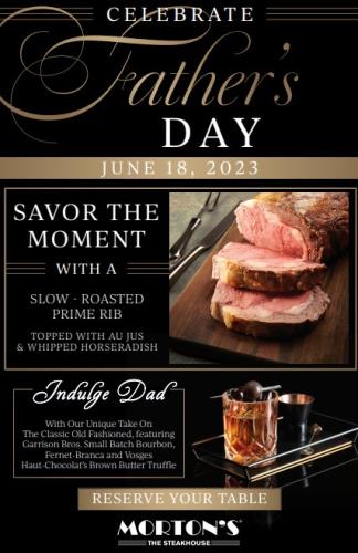 Morton's Father's Day flyer