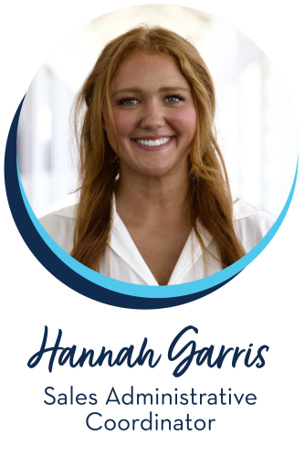 Business woman with long hair and a white button downHannah GarrisSales Administrative Coordinator