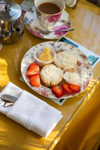 Scones, one part of High Tea at The English Tea Room and Eatery in Covington.