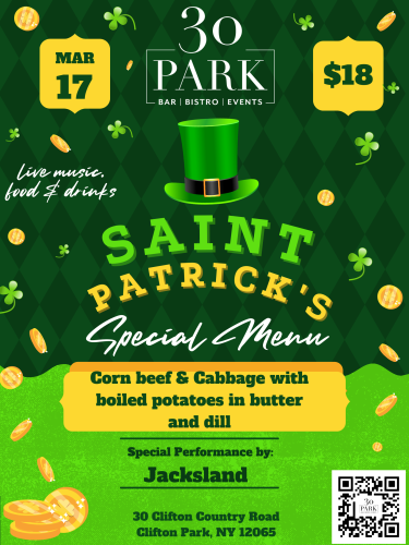 30 Park St. Pat's Day