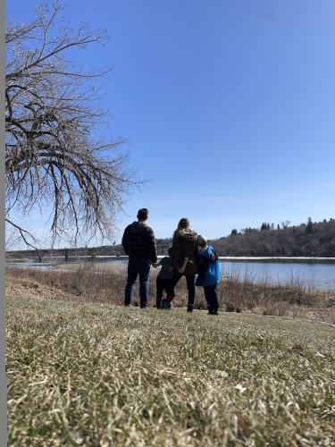 family at Meewasin trail