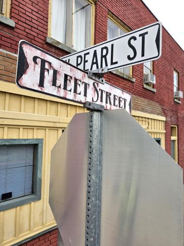 Tibbits Fleet street Sign