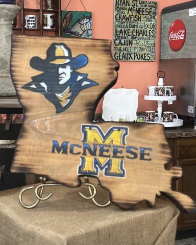 McNeese Art at Bux Kajun Korner Market