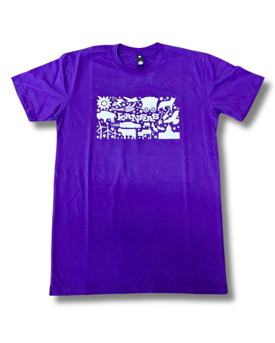 Purple Kansas T-Shirt Front