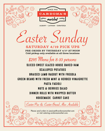 Easter menu