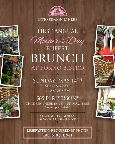 Forno Bistro Mother's Day menu