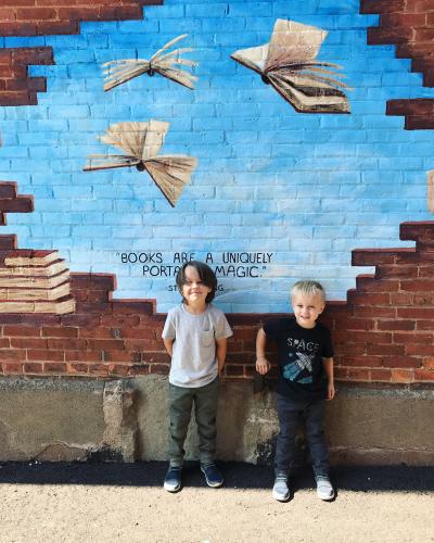 Literary hidden mural