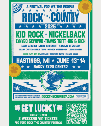 get lucky with rock the country