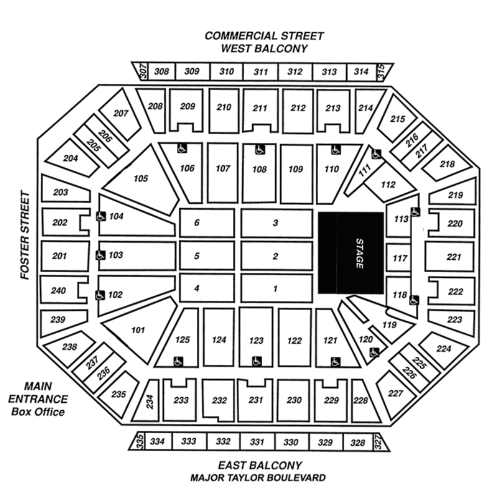 End Stage Map - DCU Center