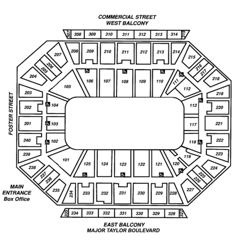 Hockey Map - DCU Center