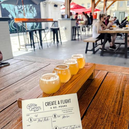 Creature Comfort Beer Flight