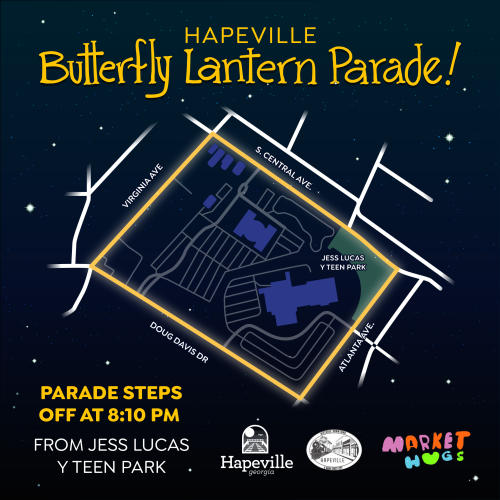 2024 Butterly Lantern Parade Map