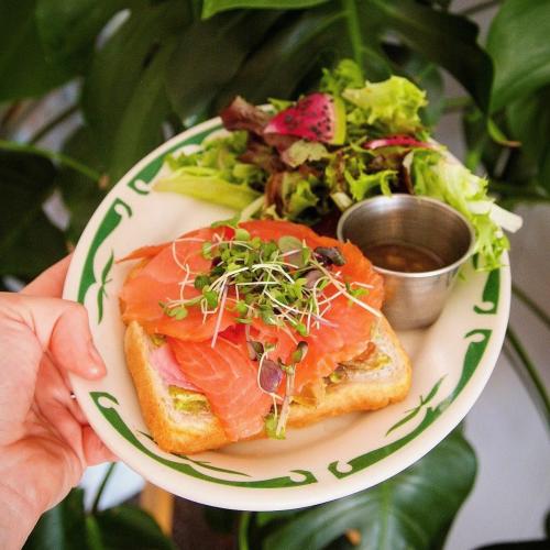 Lox on toast from Dough Mama