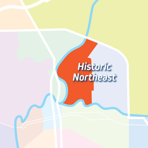 Historic Northeast Neighborhoods Map
