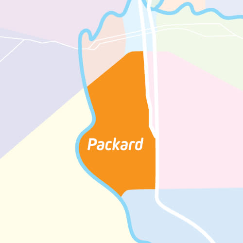 Packard Neighborhoods Map