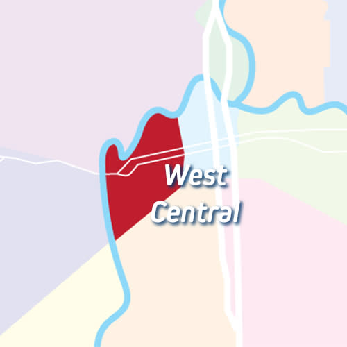 West Central Neighborhoods Map