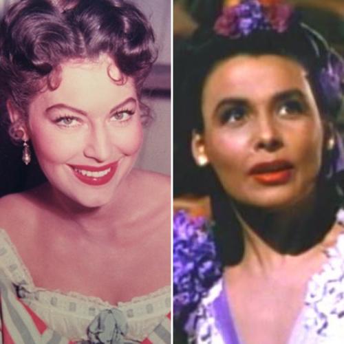 Side by side of Ava Gardner as Julie LaVerne and Lena Horne as Julie LaVerne.