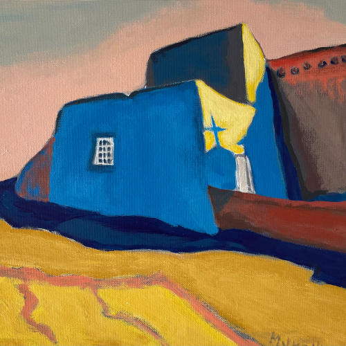 Blue Church by Mary Jo Kelly.